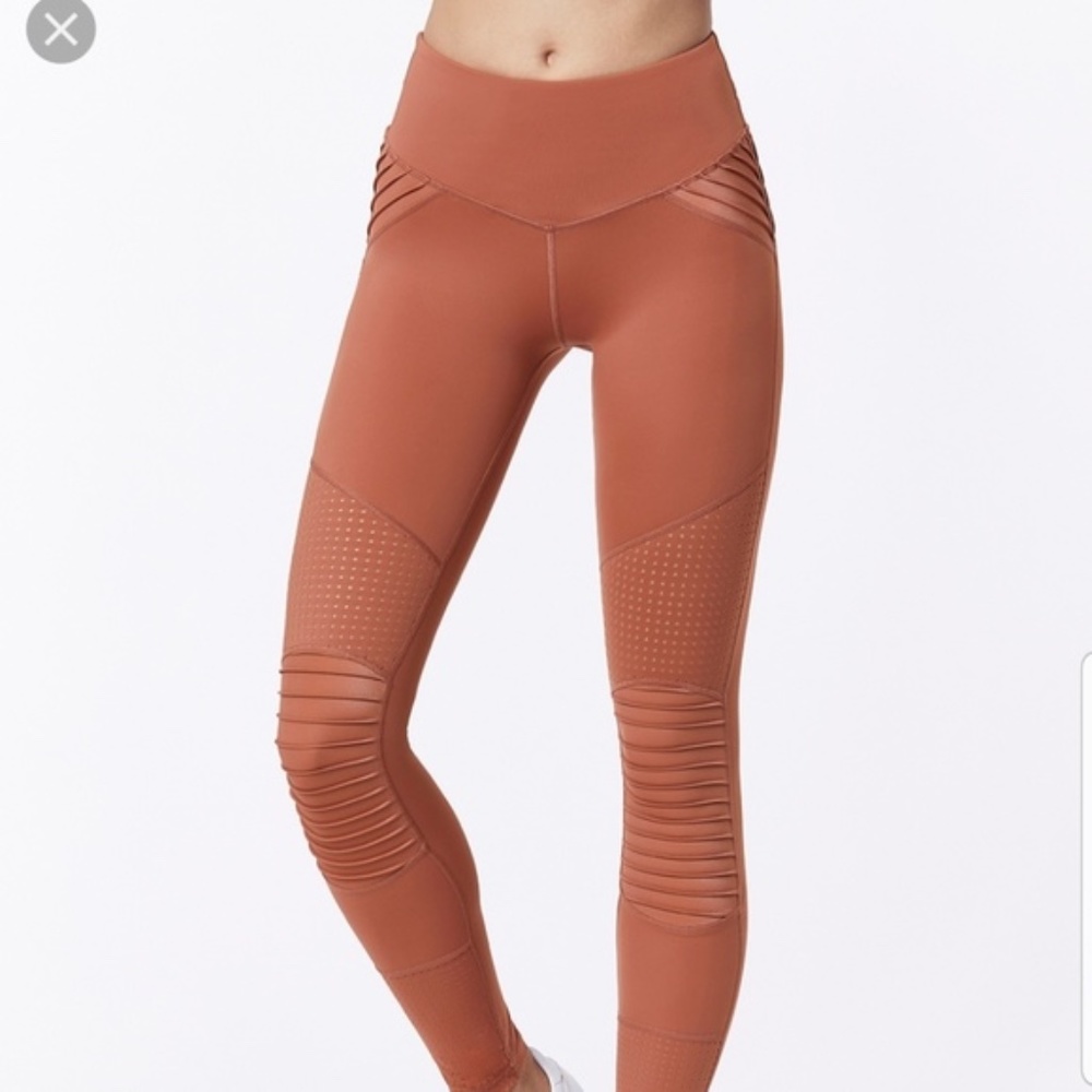 L'urv Race Ready Moto Leggings Burnt Orange